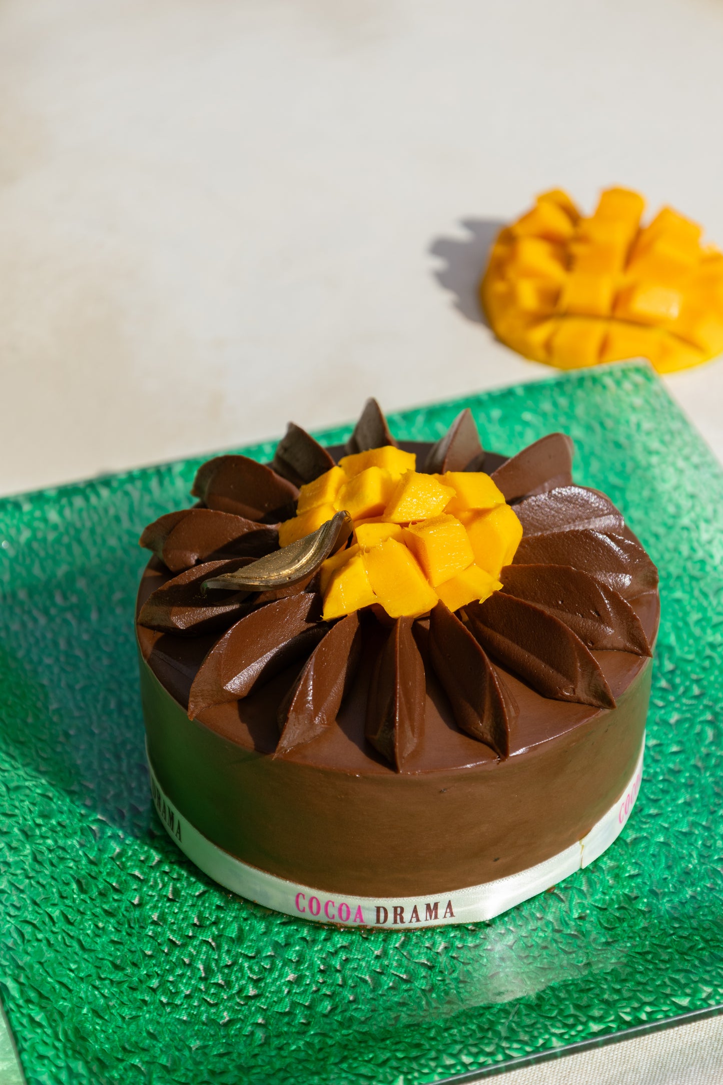 Mango Belgian Chocolate Cake
