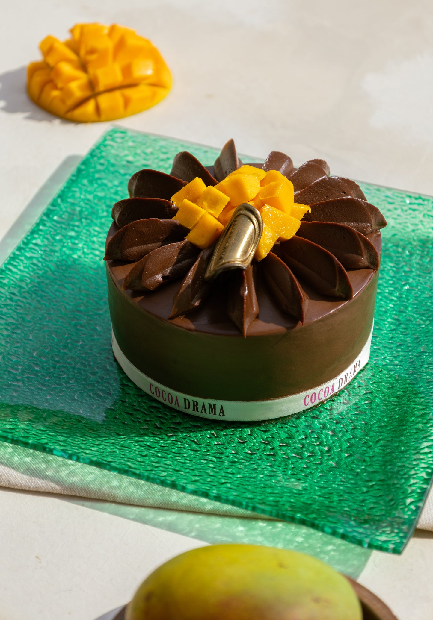 Mango Belgian Chocolate Cake
