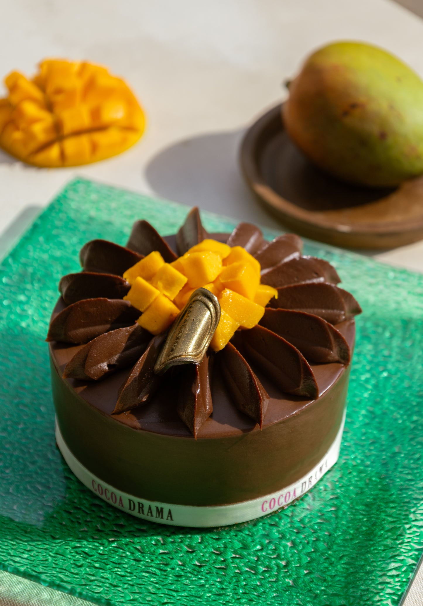 Mango Belgian Chocolate Cake