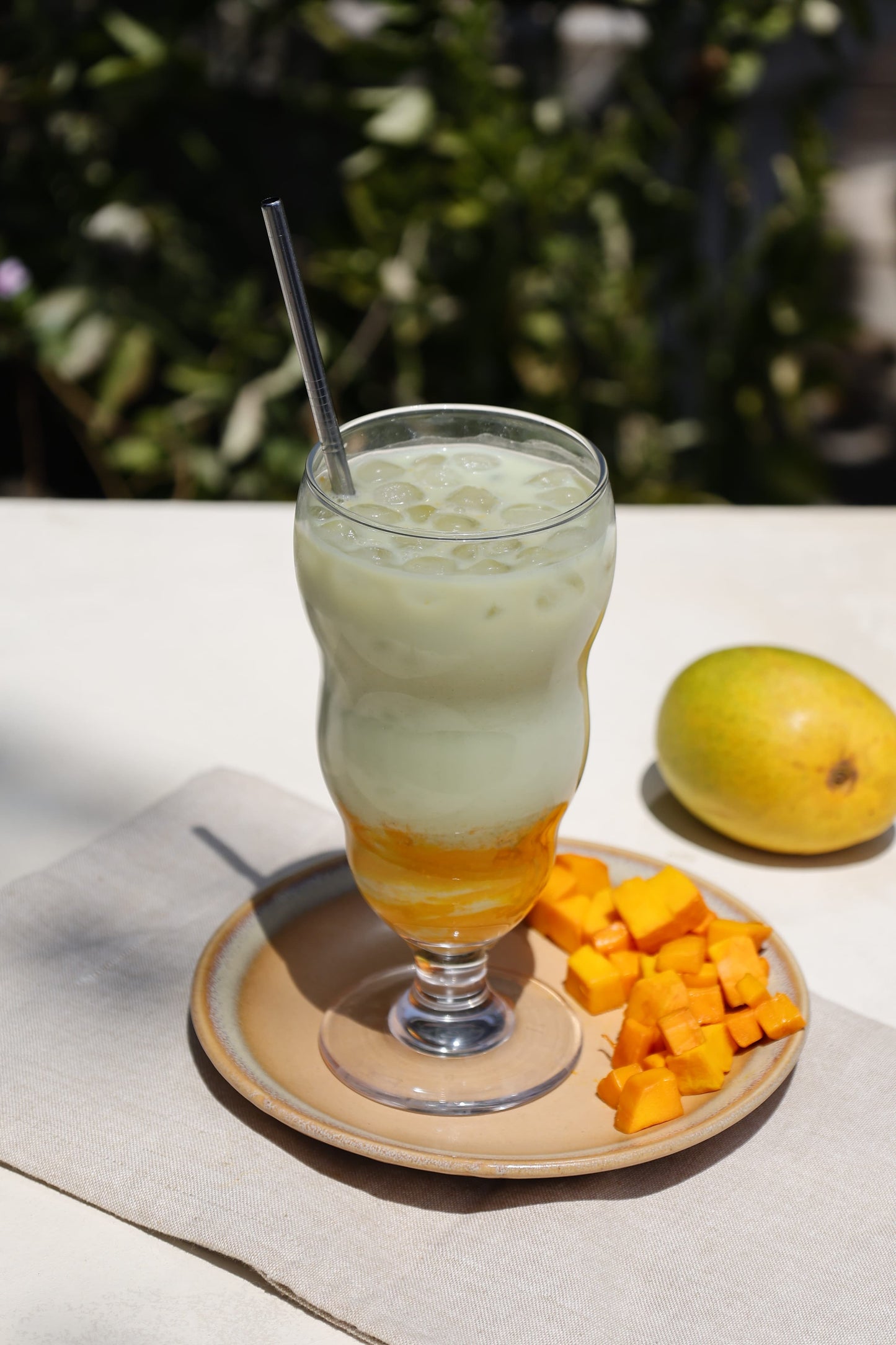 Mango Matcha Iced Latte