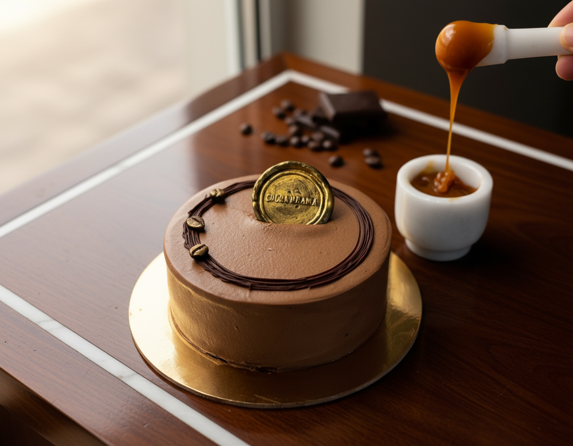 Mocha Caramel Cake