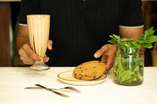 American Chocolate Chip Cookie + Cold Coffee