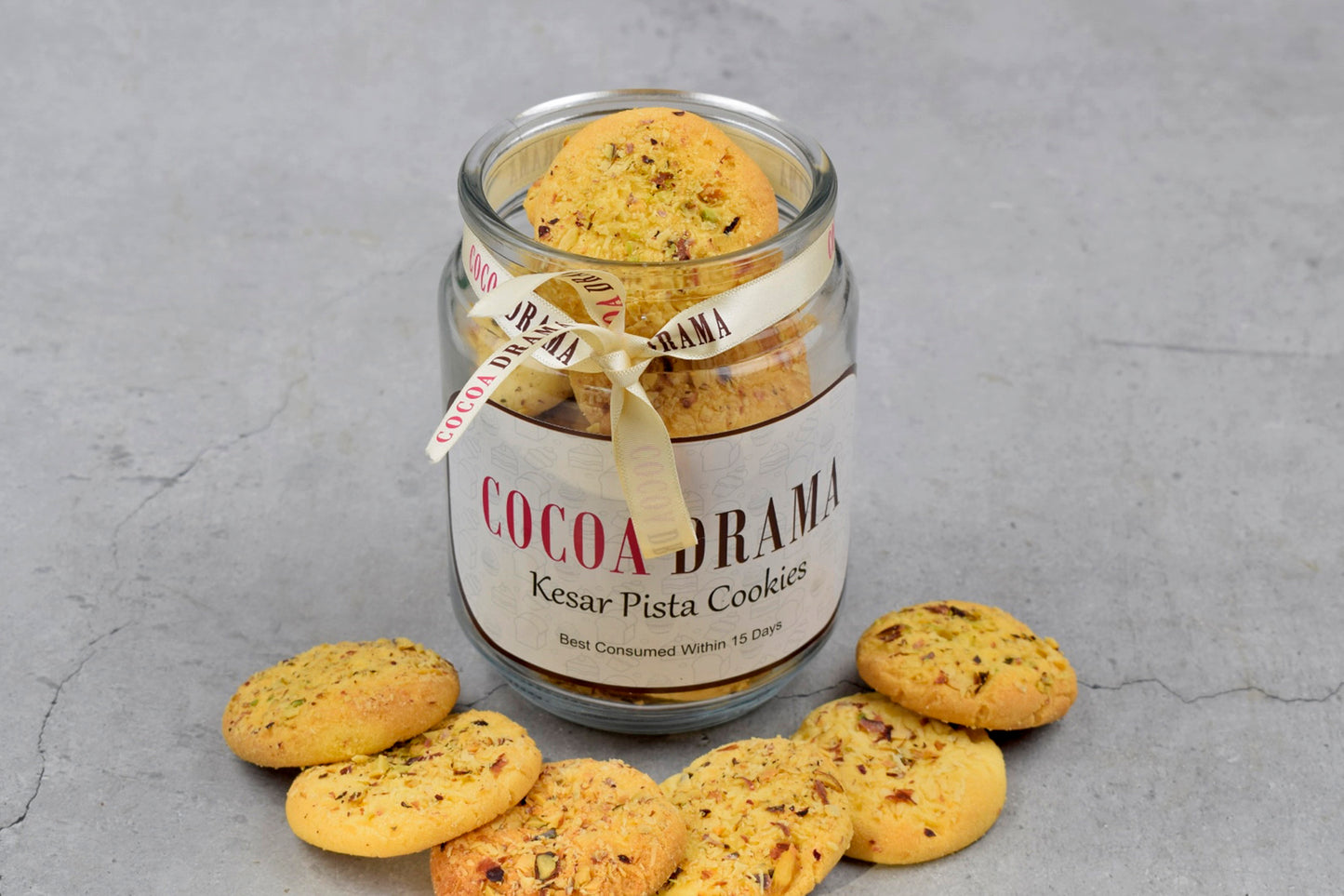 Kesar Pista Cookies Jar