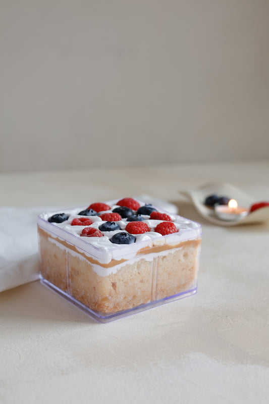 Mixed Berries Tres Leches tub