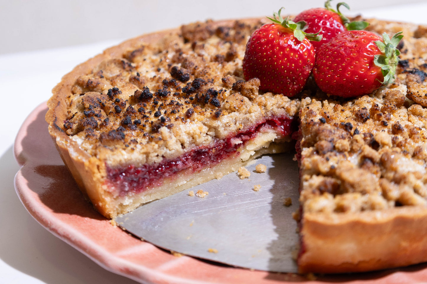 Strawberry Frangipani Pie